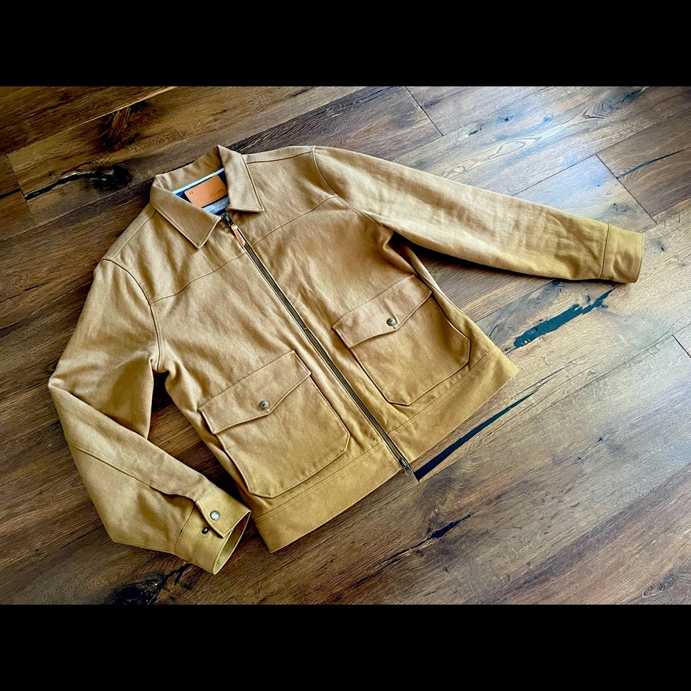 Taylor Stitch Mechanic Jacket in British Khaki Boss Duck Size S 38